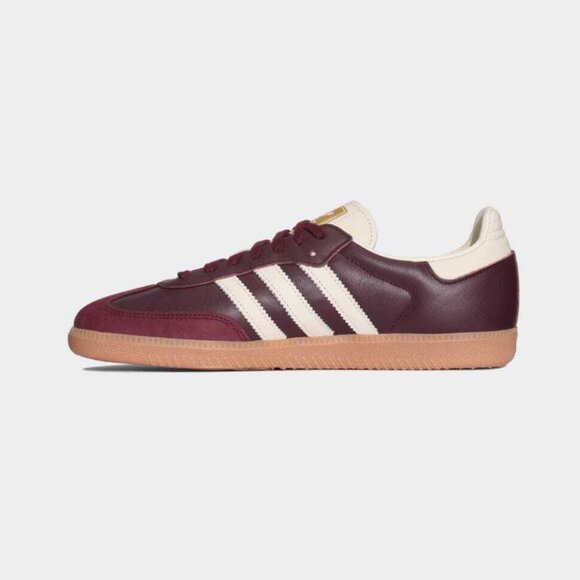 adidas Originals Samba OG Maroon Cream White Women's Size ID0477 - Picture 6 of 11